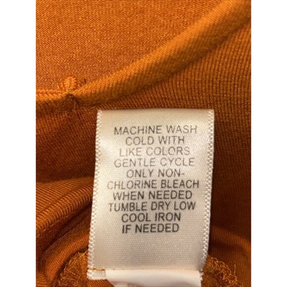 John Paul Richard Women's XL Tunic Sweater Orange Fringe Western Artistic Boho - Picture 7 of 9